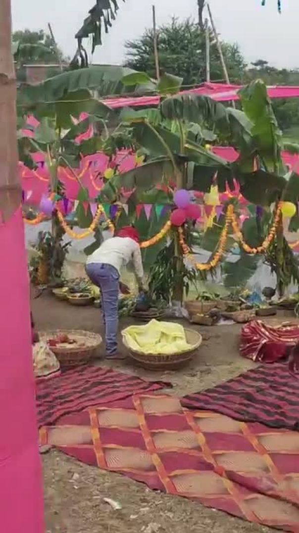 हमारे गांव के छठ पूजा