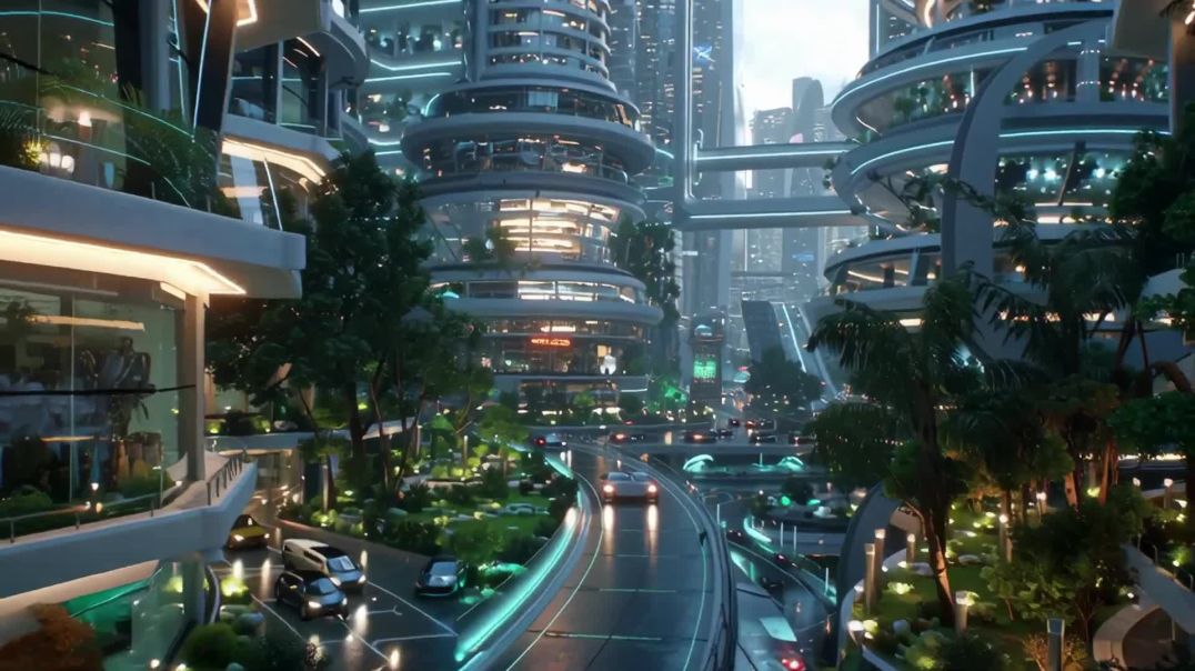 Future City 2350 _ 4K _ AI Film - AI Generated