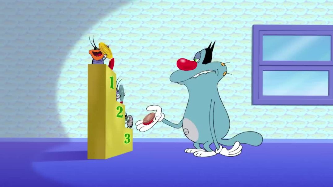 हिंदी Oggy and the Cockroaches - Sports Fans S04E26 - Hindi Cartoons for Kids