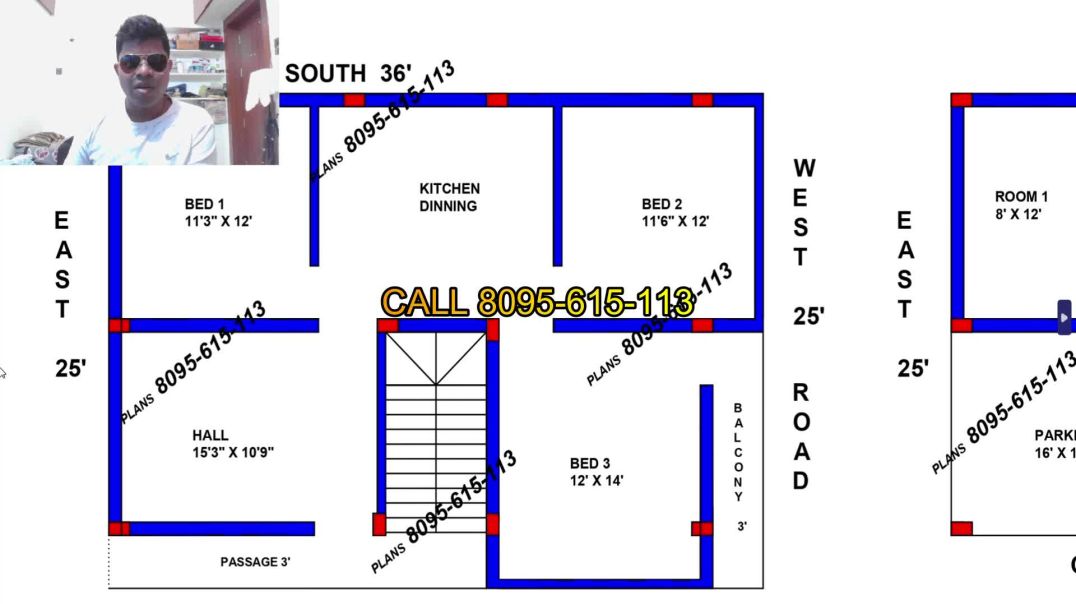 36 BY 25 NORTH WEST 3BHK 2 SHOP