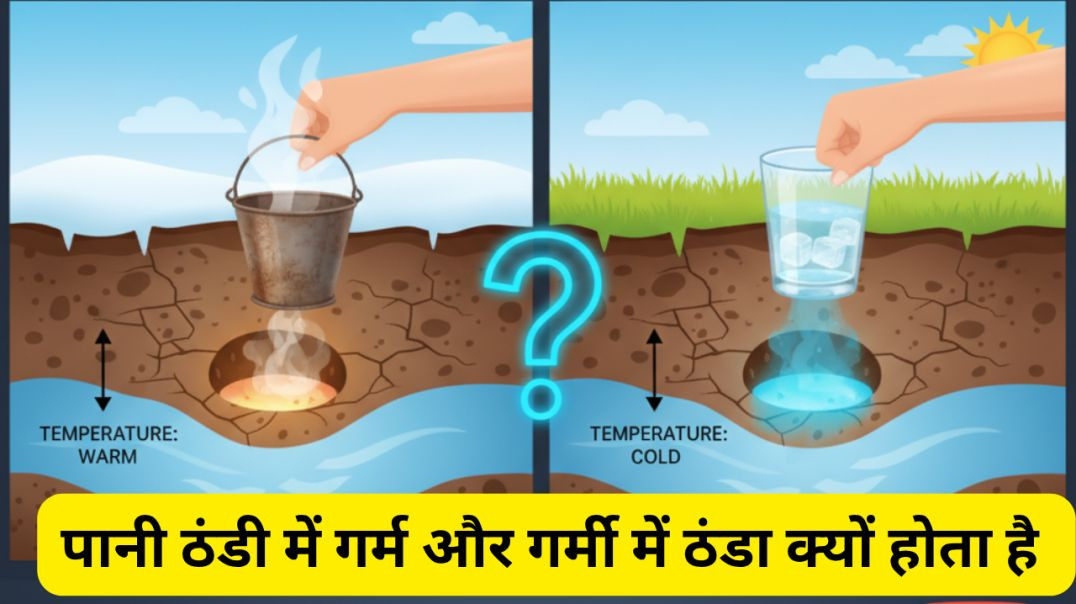 ⁣पानी ठंडी में गर्म और गर्मी में ठंडा क्यों होता है।