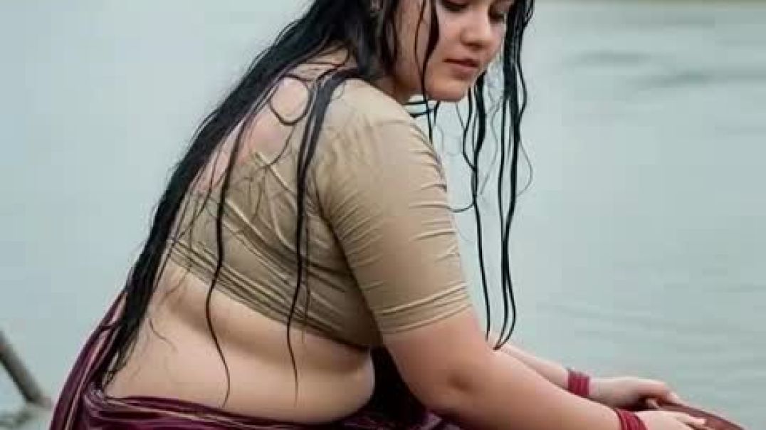 AI Version of woman in river side