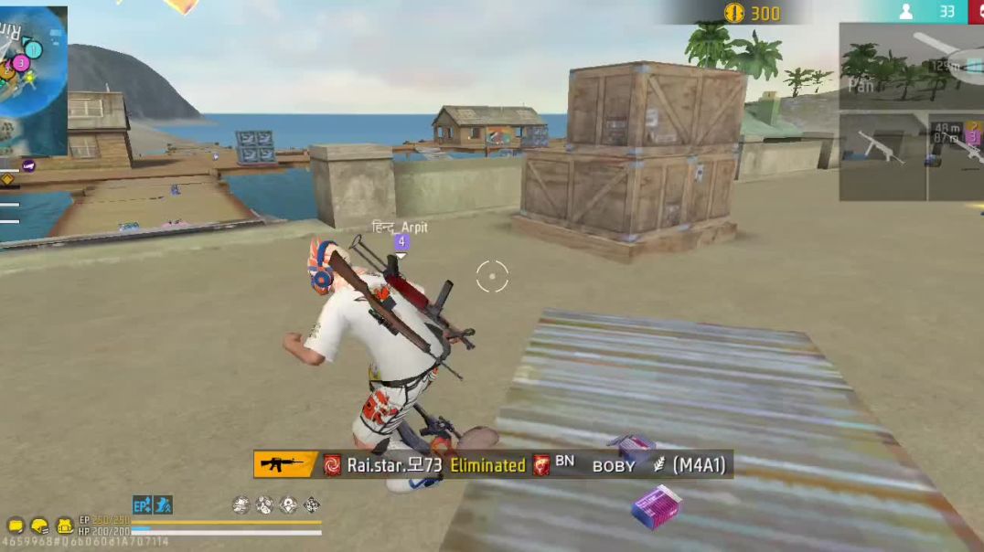 ⁣Free fire squad  Booyah  10 view'