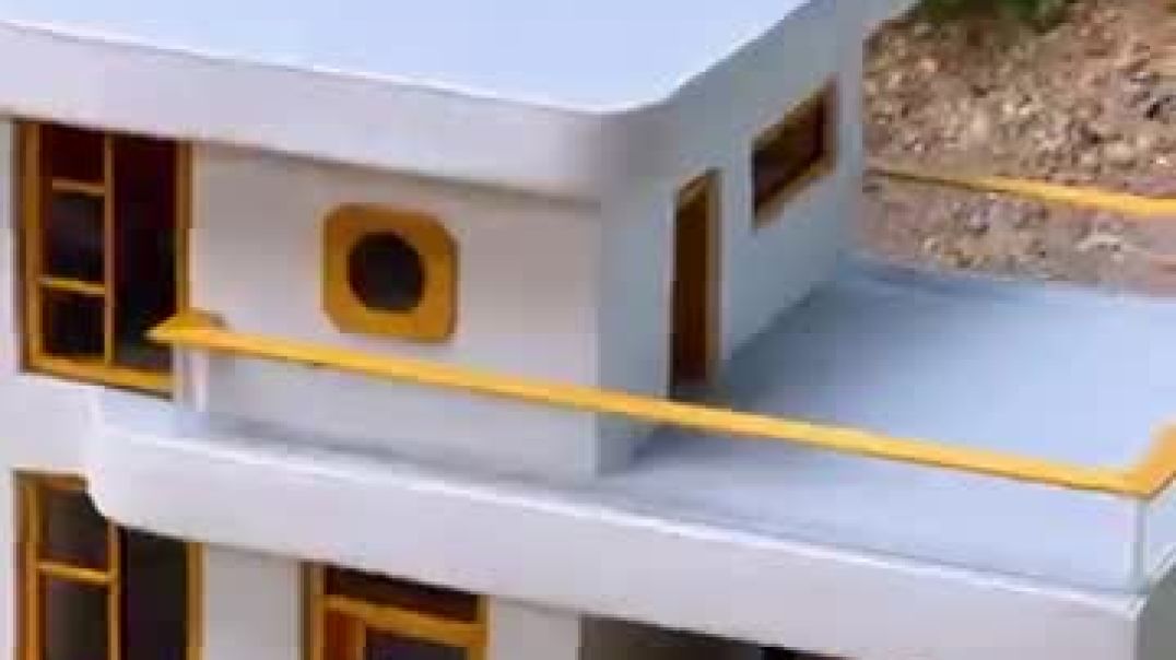 ⁣A mini house making