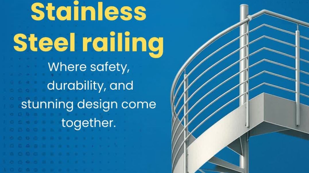 Ss, steel railing profile tuffan glass railing