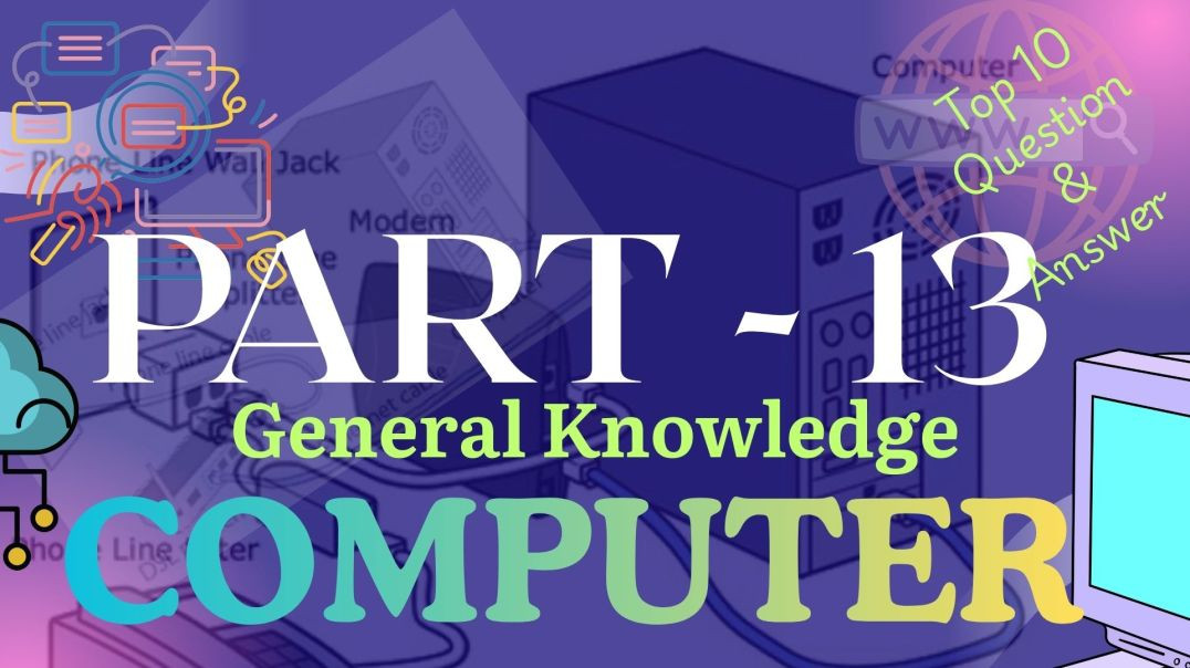 ⁣Basic G.K COMPUTER PART- 13 /SSC/CGL/MTS/NDA/BANK PO