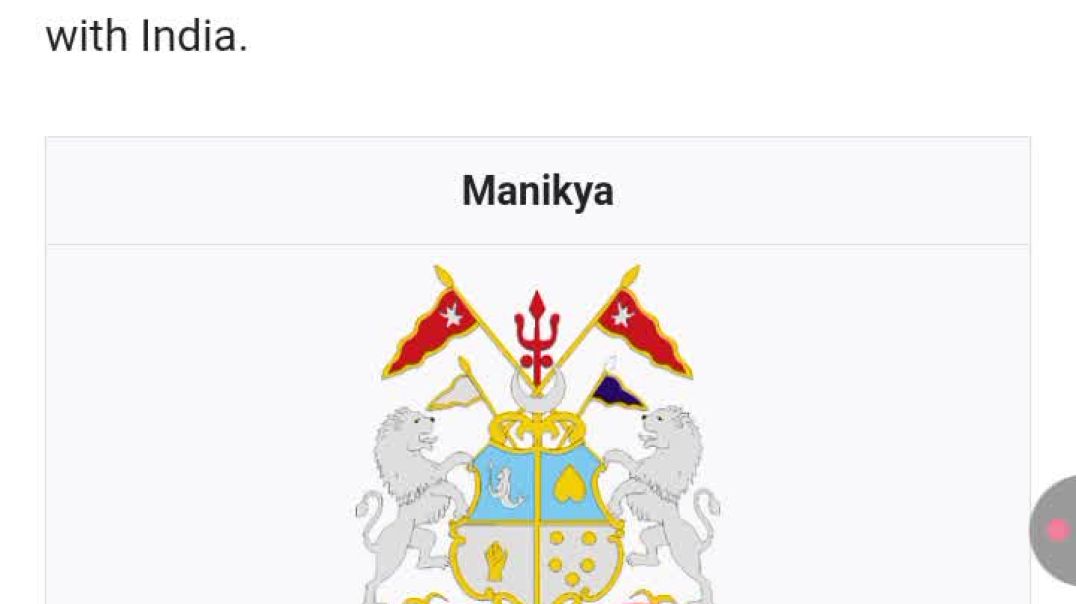 ⁣Manikya dynasty ruled tripura from 1400 to 1949