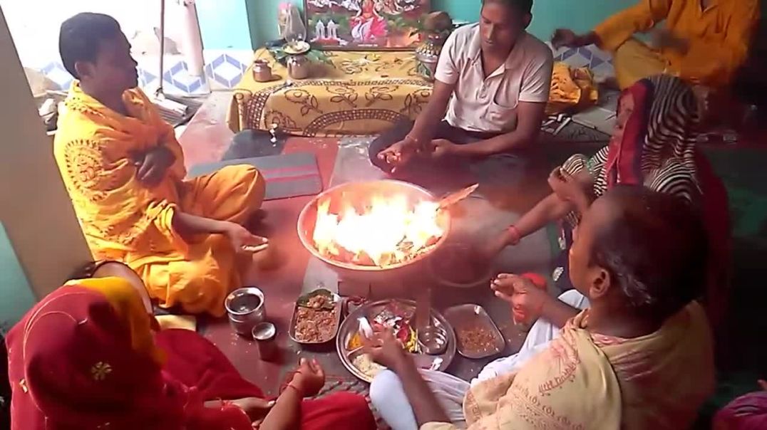 Yagya in Sindhiya Bharwari kaushambi Dashmi of navratra