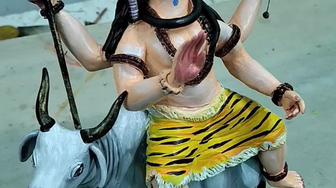 ⁣Bholenath idol making | Mahadev idol making