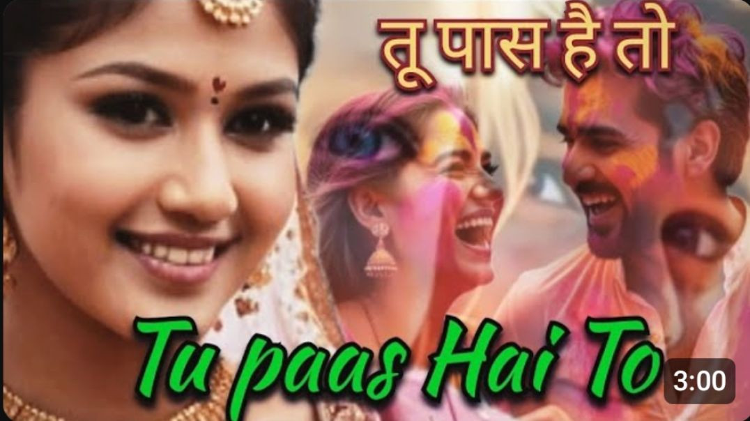 ⁣❤️तू पास है तो जिंदगी है _🔥 Hindi song _ Hindi Song _Tu Pass Hain To  Zindagi  Hain_😜