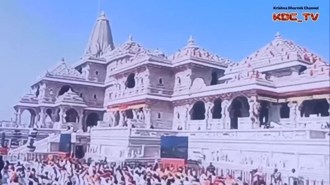 ⁣श्री राम मंदिर ध्वजारोहण