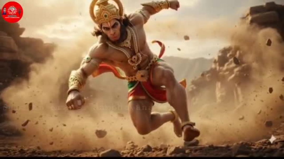 ⁣हनुमानजी बनाम राक्षस: शक्ति, उपदेश।"#hanumanmotivation ⚔