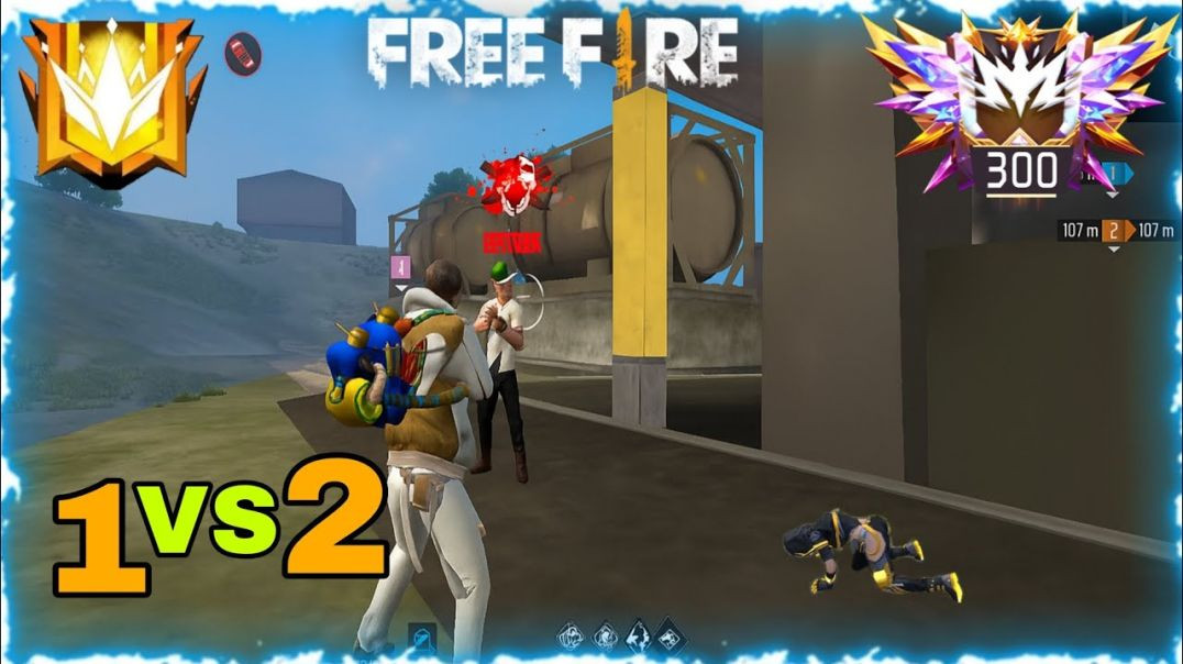 ⁣🔥 1vs2 Epic Clutch | Free Fire Ranked Match | Headshot King Gameplay 🔥