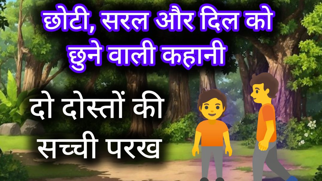 ⁣दो दोस्तों की कहानी। दो दोस्तों की सच्ची परख। छोटी सरल और दिल को छुने वाली कहानी stories l kahaniya 