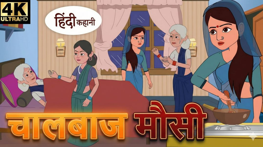 ⁣चालबाज मौसी | Hindi Kahani | Moral Story | चालाक मौसी की कहानी | Hindi Cartoon Story