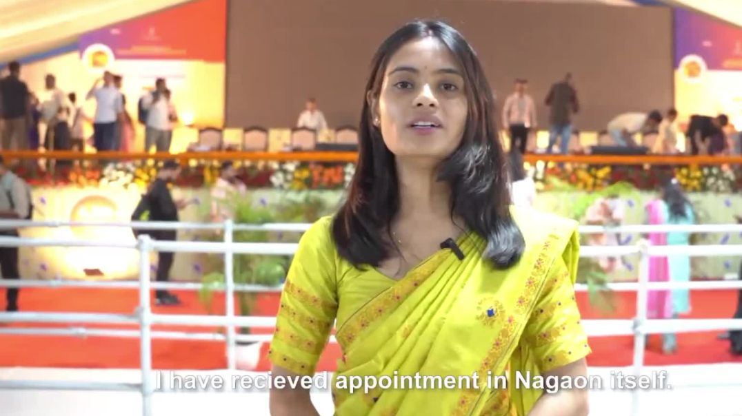 ⁣Chayanika Nath from Nagaon is overjoyed to begin her journey in the Primary Education Department rig