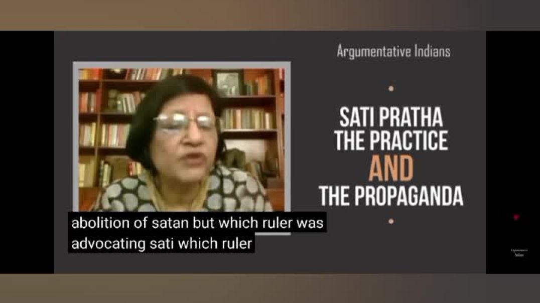 ⁣Sati propaganda exposed by historian meenakshi jain