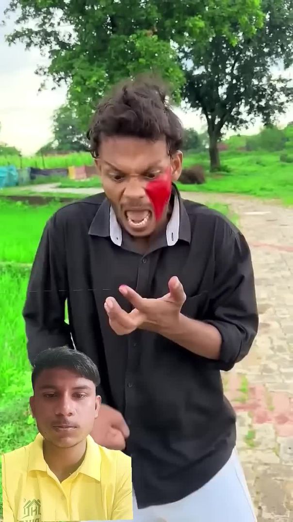 हिम्मत_है_लाल_करके_बता_🤣#shorts_#comedy_#funny_#realfools_#vikramcomedy(720p)