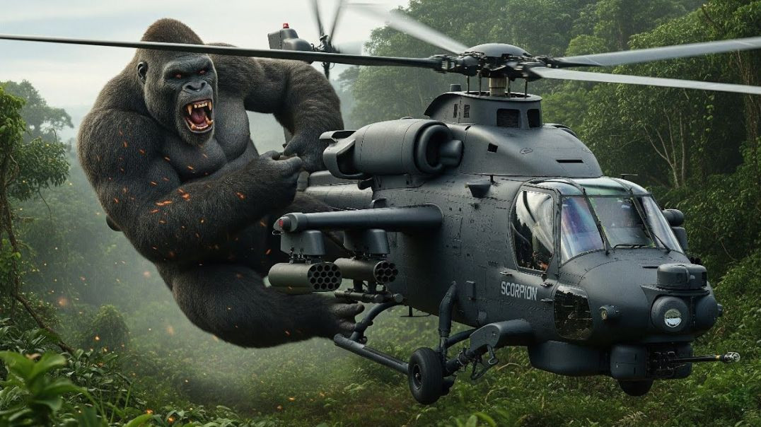 ⁣King Kong vs Machine _ King King Saves Jungle _ King Kong movie