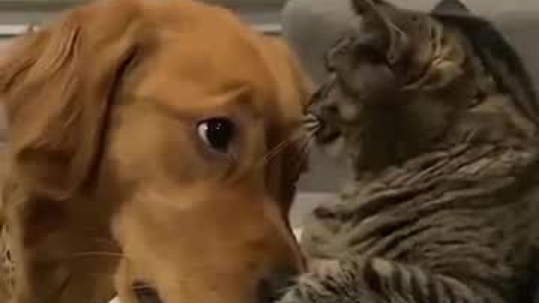 ⁣dog and cats =Best friends 🐱🐱