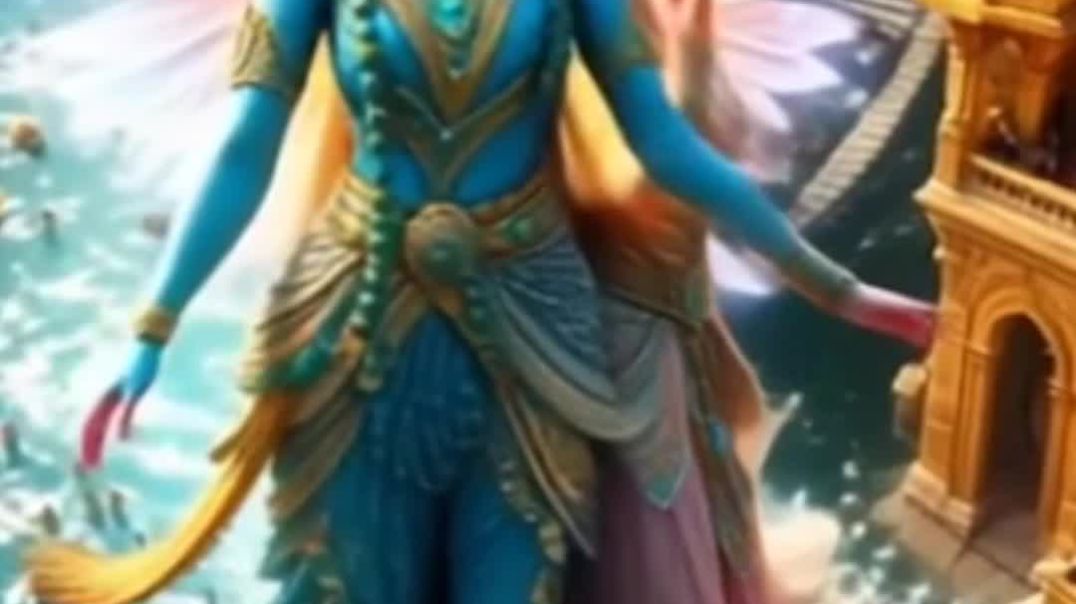 ⁣⁣श्री कृष्ण ने उठाया गोवर्धन पर्वत | असुरों से बचाया पूरा ब्रज | Govardhan Leela Story Status