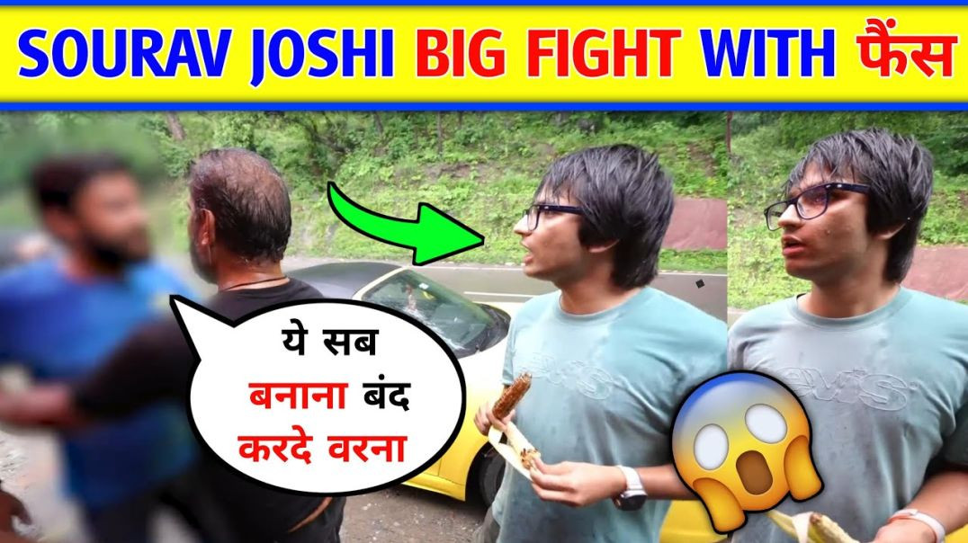⁣😱Sourav joshi Vlogs Fight with Subscribers_ Sourav joshi Vlogs angry on This man । Vlog Sourav Joshi