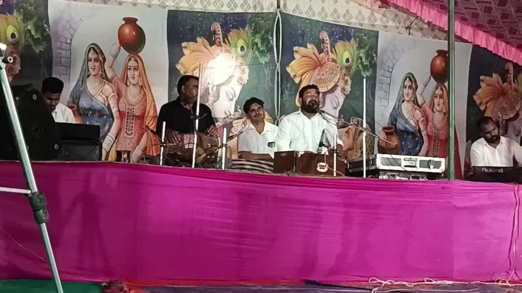 ⁣Comedy with bhajan by vishal ji kavya rajasthani