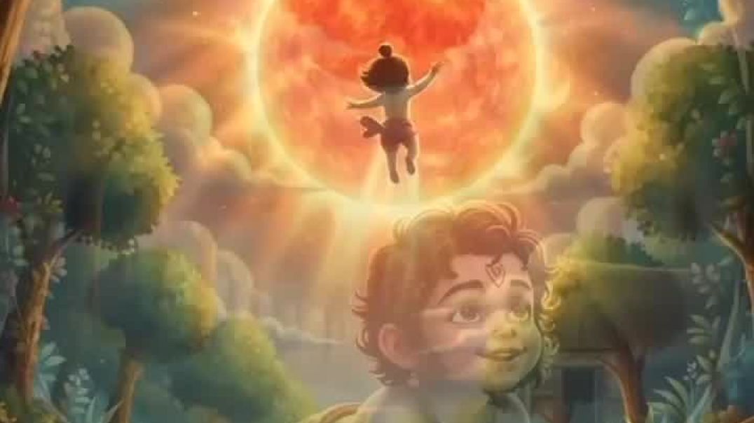 ⁣बाल हनुमान की अद्भुत लीला Kya ek chhota bandar Suraj ko kha gaya tha_😱🔥#shorts#youtubeshorts#hanuman