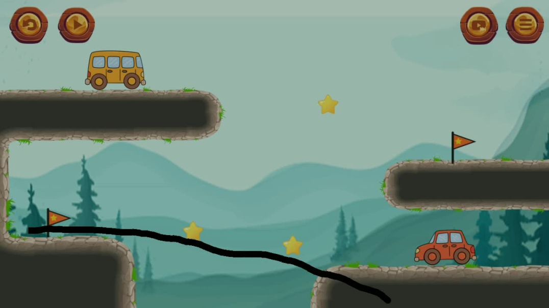 ⁣“Draw the Bridge: Smart Road Challenge 🧠🚗”