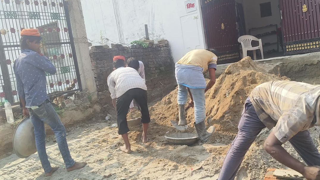 ⁣आज मिट्टी का कार्य हो रहा है