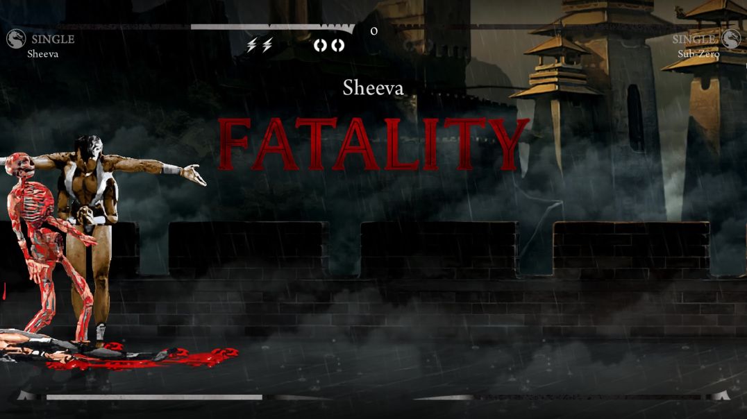 ⁣Sub-Zero's Ice Fury vs Sheeva's Might – Epic Showdown!