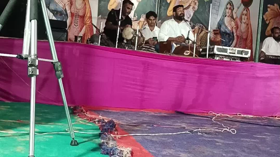 ⁣Comedy with bhajan by vishal ji kavya rajasthani