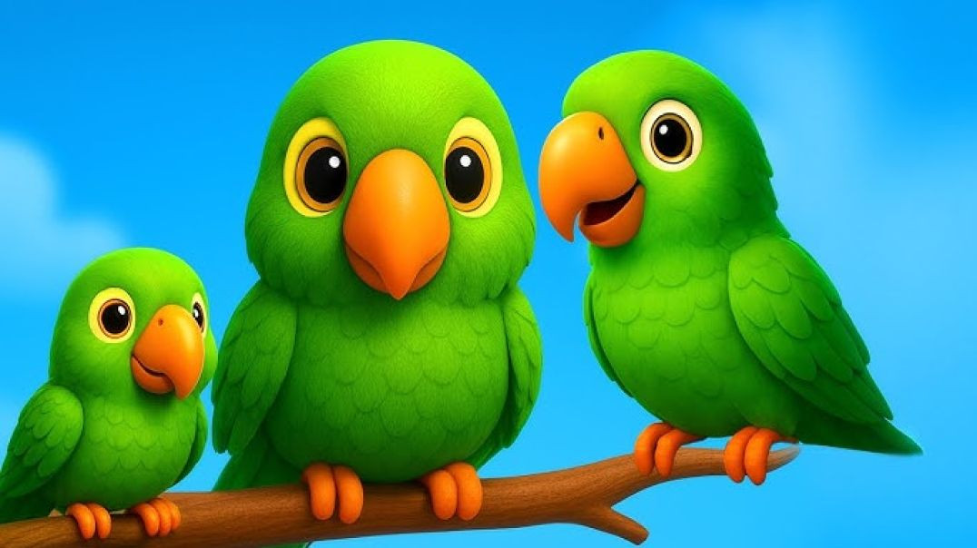 ⁣Main tota main tota, Hindi Rhymes For Kids, popular Rhyme, parrot song