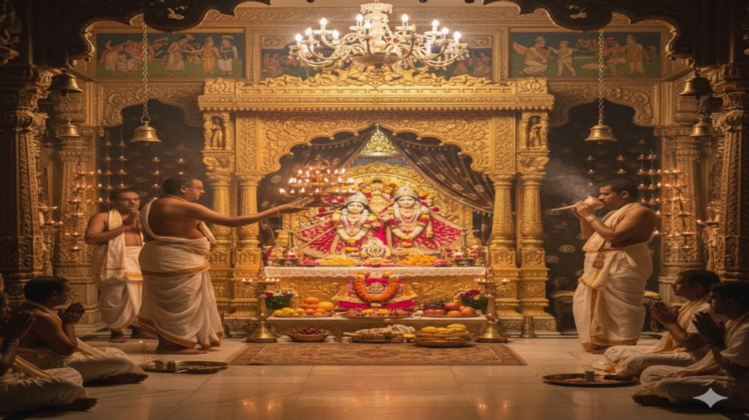 ⁣✨_पंचमुखी_दरबार___मंगला_श्रृंगार_आरती_✨🌸_आज_का_दिव्य_मंगल_श्रृंगार_दर्शन_🌸(360p)