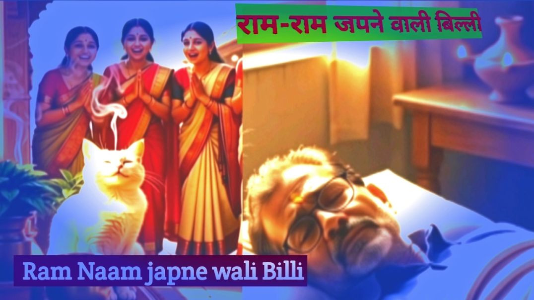 ⁣बिल्ली ने राम नाम जप किया