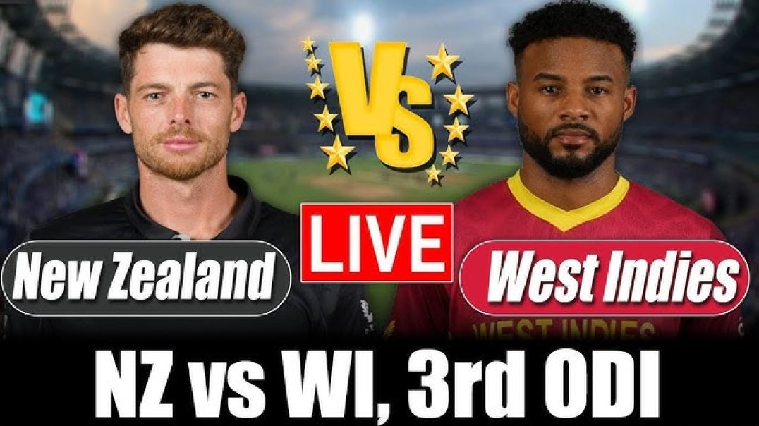 ⁣NZ vs WI _ 3rd ODI _ Highlights _ West Indies Tour Of New Zealand 2025(480P)