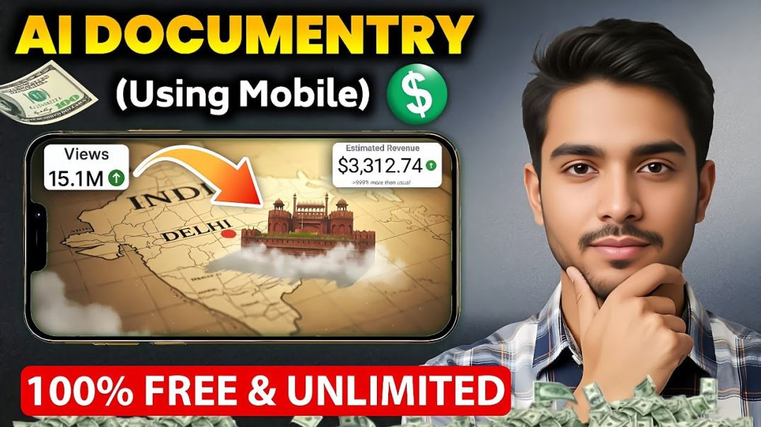 ⁣AI Documentary Video Making Tutorial (Using Mobile) | Free Ai Tools | Unlimited Video Exports