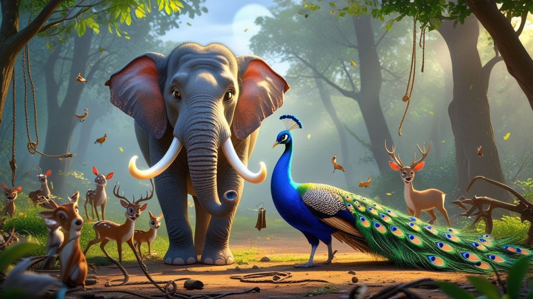 ⁣दोस्ती की ताकत मोर नाग और गजराज की गाथा