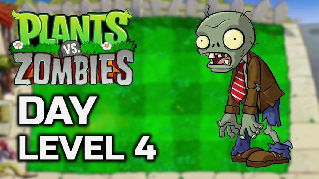 ⁣Plants Vs Zombies Day Level 4