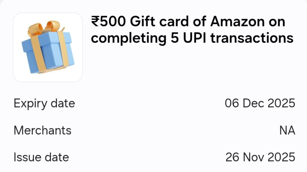 ⁣500rs offer Free upi se