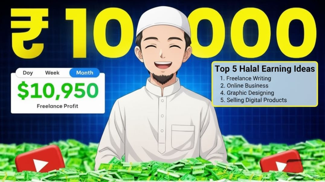 ⁣🔥 Top 5 Halal Earning Ideas for Muslims in 2025 💸✨