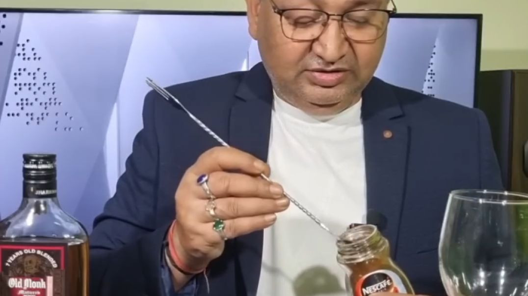 ⁣Old Monk RUM with Coffee best recipe for winter