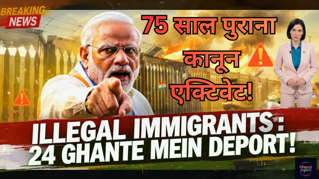 ⁣Modi Sarkar Ka Big Step Illegal Immigrants 24 Ghante Mein Deport!