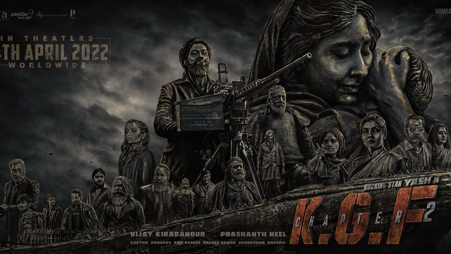K.G.F. Chapter 2, Yash SuperStar, Rocky Bhai Blockbuster Movie,
