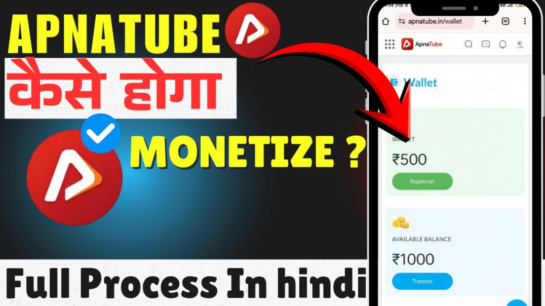 APNA TUBE CHANNEL MONETIZE