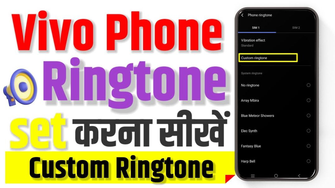 ⁣How To Set Ringtone In Vivo Mobile