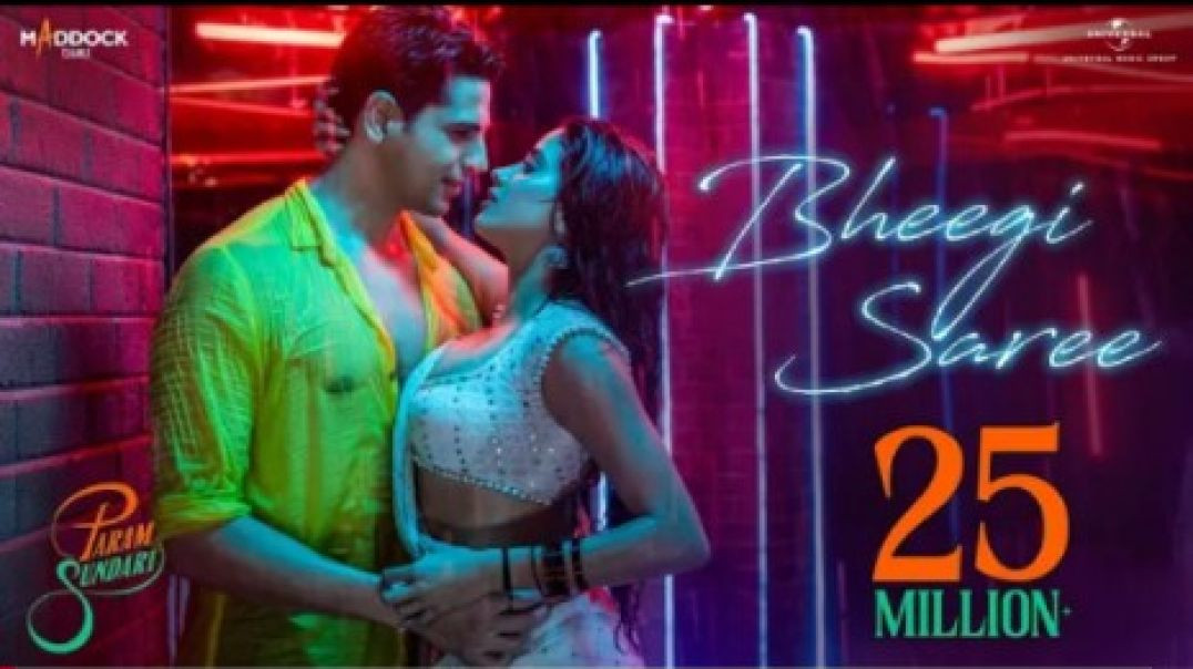 ⁣Bheegi Saree - Param Sundari _ Sidharth_ Janhvi _ Sachin-Jigar_ Adnan Sami_ Shreya Ghoshal_ Amitabh(