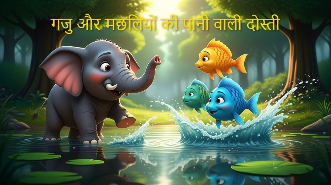 ⁣डरपोक गजु बना तालाब का हीरो | The Little Elephant Who Became a Hero