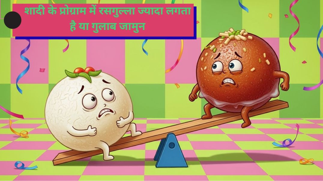शादी के प्रोग्राम में रसगुल्ला ज्यादा लगता है या गुलाब जामुन