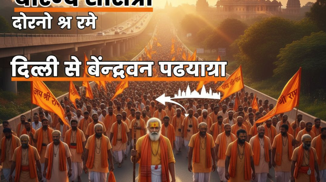 ⁣🚩 17 लाख सनातनी हिंदू पदयात्रा में पहुंचे | हर घर पर भगवा ध्वज लहराया  | जय श्री राम 🙏 #shorts